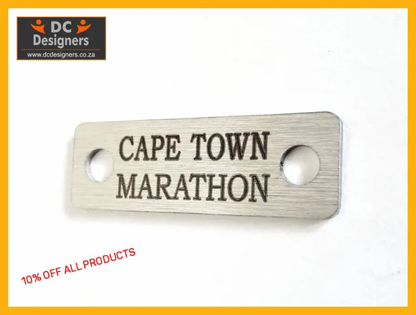 Cape Town Marathon Individual Shoelace Tag Shoe Lace Tags