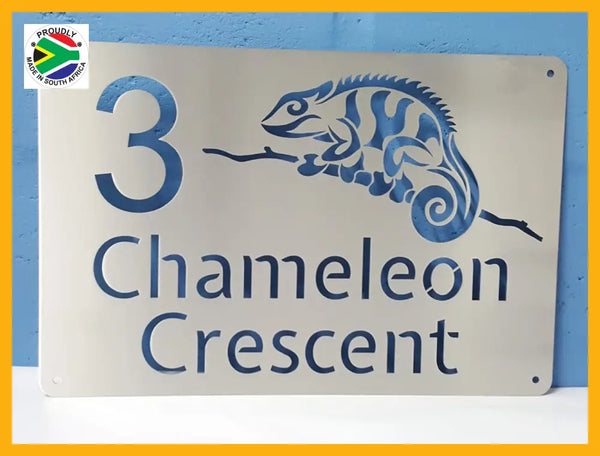 Chameleon House Sign Wall Art