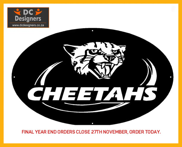 Cheetahs Rugby Team Mounted Wall Art Design