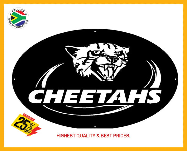 Cheetahs Rugby Team Mounted Wall Art Design