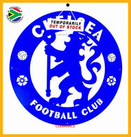 Chelsea Football Club Mounted Wall Art Design 40Cm X Small / Blue