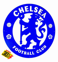 Chelsea Football Club Mounted Wall Art Design 40Cm X Small / Blue