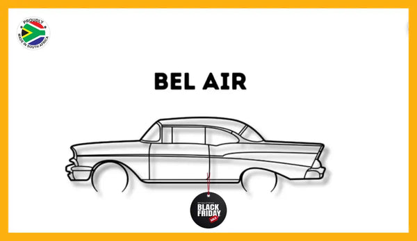 Chevrolet Bel Air Detailed Silhouette Metal Wall Art