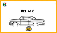 Chevrolet Bel Air Detailed Silhouette Metal Wall Art