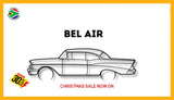 Chevrolet Bel Air Detailed Silhouette Metal Wall Art