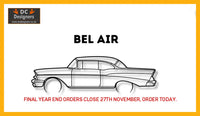 Chevrolet Bel Air Detailed Silhouette Metal Wall Art