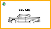 Chevrolet Bel Air Detailed Silhouette Metal Wall Art