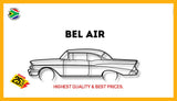 Chevrolet Bel Air Detailed Silhouette Metal Wall Art