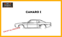 Chevrolet Camaro 1 Detailed Silhouette Metal Wall Art