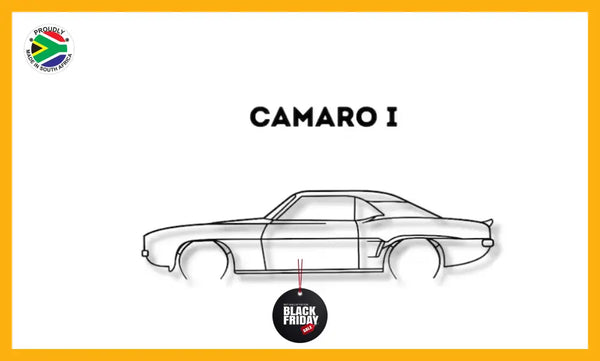 Chevrolet Camaro 1 Detailed Silhouette Metal Wall Art