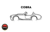 Shelby Cobra Detailed Silhouette Metal Wall Art