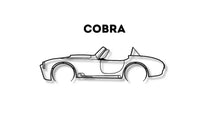 Shelby Cobra Detailed Silhouette Metal Wall Art