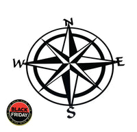 Compass Mounted Wall Art Design