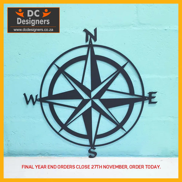 Compass Mounted Wall Art Design