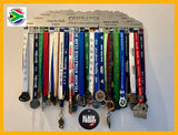 Comrades Back 2 Personalised Medal Hanger Stainless Steel Brush Finish Sports Medal Hangers