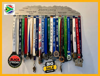 Comrades Back 2 Personalised Medal Hanger Stainless Steel Brush Finish Sports Medal Hangers