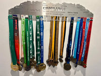 Comrades Back 2 Personalised Medal Hanger Stainless Steel Brush Finish Sports Medal Hangers