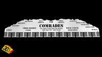 Comrades Back 2 Personalised Medal Hanger Stainless Steel Brush Finish Sports Medal Hangers