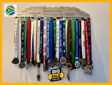 Comrades Back 2 Personalised Medal Hanger Stainless Steel Brush Finish Sports Medal Hangers