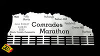 Comrades Marathon Down Run Personalised 48 Tier Medal Hanger Stainless Steel Brush Finish Sports