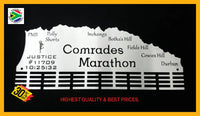 Comrades Marathon Down Run Personalised 48 Tier Medal Hanger Stainless Steel Brush Finish Sports