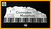 Comrades Marathon Down Run Personalised 48 Tier Medal Hanger Stainless Steel Brush Finish Sports