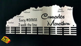 Comrades Marathon Up Run Personalised 48 Tier Medal Hanger Stainless Steel Brush Finish Sports