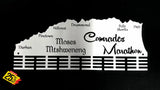 Comrades Marathon Up Run Personalised 48 Tier Medal Hanger Stainless Steel Brush Finish Sports