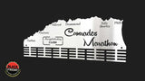 Comrades Marathon Up Run Personalised 48 Tier Medal Hanger Stainless Steel Brush Finish Sports