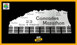 Comrades Marathon Up Run Personalised 48 Tier Medal Hanger Stainless Steel Brush Finish Sports