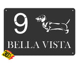 Dachshund House Sign Wall Art