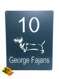 Dachshund House Sign Wall Art