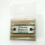 Dream Believe Achieve Individual Shoelace Tag Shoe Lace Tags