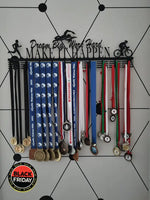 Dream Big Work Hard Sbr Lady Or Man 80 Tier Medal Hanger Stainless Steel Brush Finish / Sports