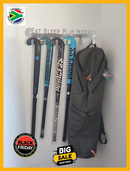 Eat Sleep Play Hockey Stick & Bag Hook Stainless Steel Cap Hooks