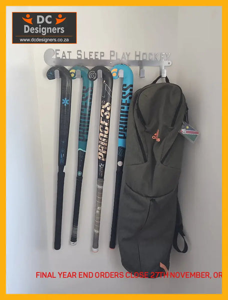 Eat Sleep Play Hockey Stick & Bag Hook Stainless Steel Cap Hooks