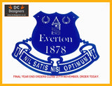 Everton Football Club Crest Mounted Wall Art Design