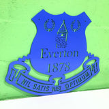 Everton Football Club Crest Mounted Wall Art Design 40Cm X 33Cm Small / Blue