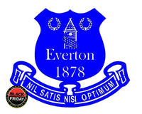 Everton Football Club Crest Mounted Wall Art Design