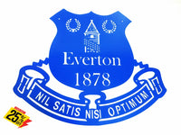 Everton Football Club Crest Mounted Wall Art Design