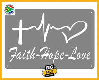 Faith Hope Love Wall Art