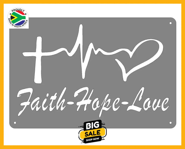 Faith Hope Love Wall Art