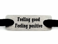 Feeling Good Feeling Positive Individual Shoelace Tag Shoe Lace Tags