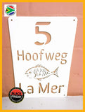 Fish Design House Sign Wall Art