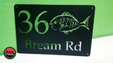 Fish Design House Sign Wall Art