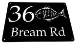 Fish Design House Sign Wall Art