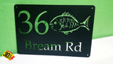 Fish Design House Sign Wall Art