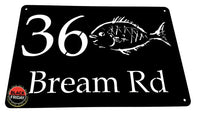 Fish Design House Sign Wall Art