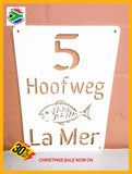 Fish Design House Sign Wall Art