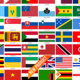 Flags Of The World Stickers - 200 Pack